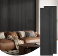 Acoustic Wood Slat Panels 94.5in x 24in 2-Pack - Sound Dampening