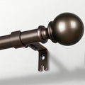 Zeerobee Curtain Rods 144 to 168 in - Heavy Duty 1 in Drapery Pole