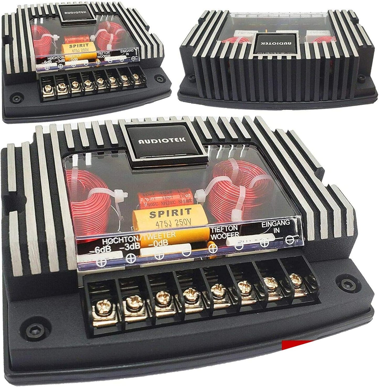 Audiotek CX3 Max Power 500W 2 Way Car Audio Crossover Networks
