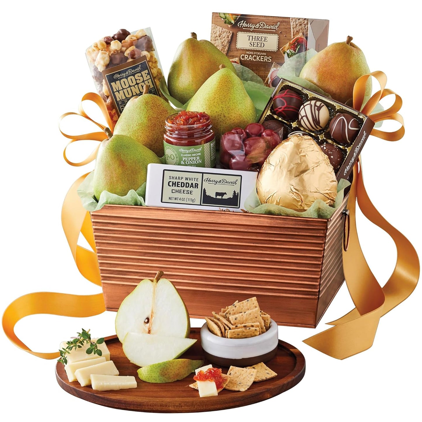 Harry & David Favorites Gift Basket with Pears, Popcorn & Treats