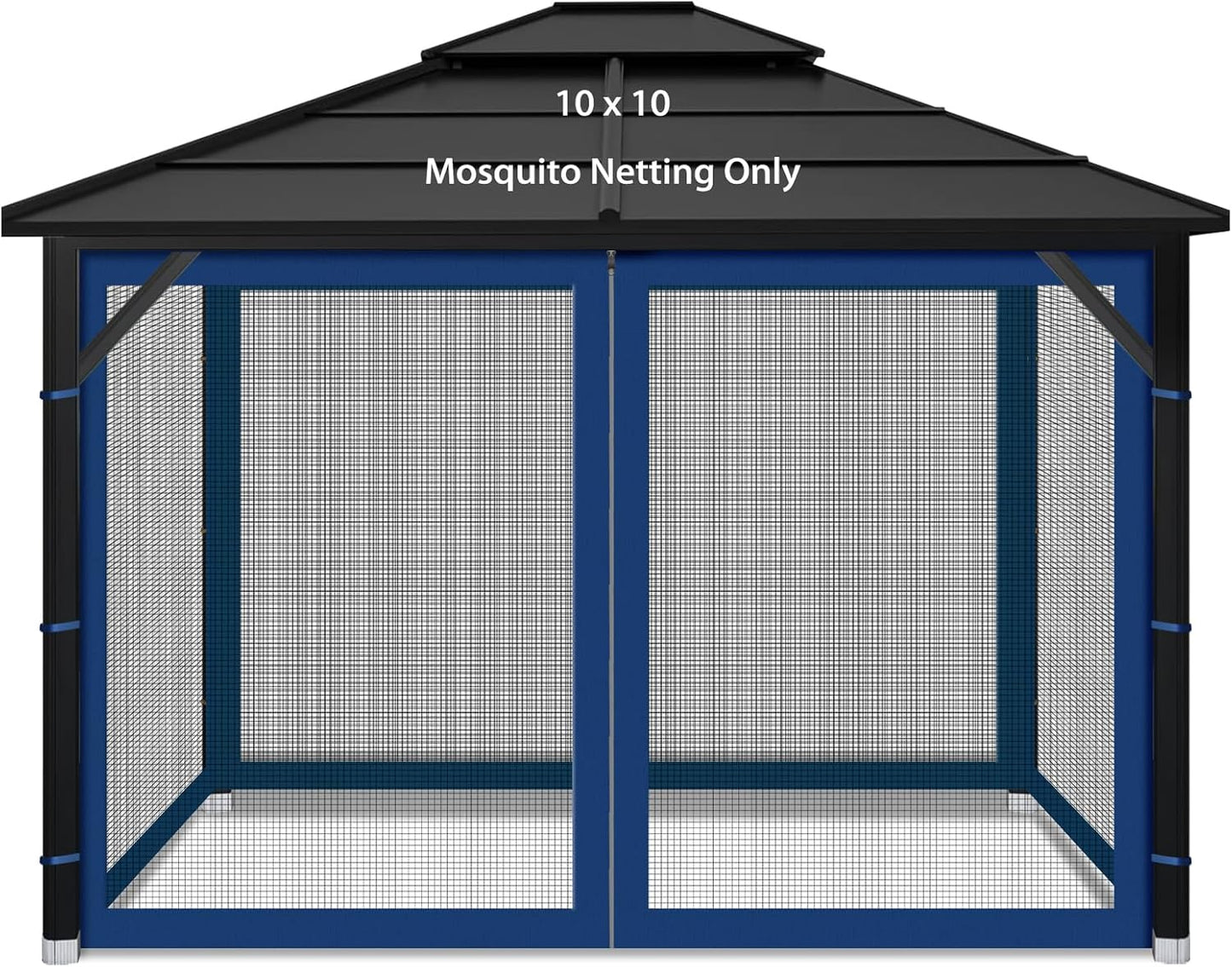 Gazebo Replacement Mosquito Netting for Outdoor Canopy Use