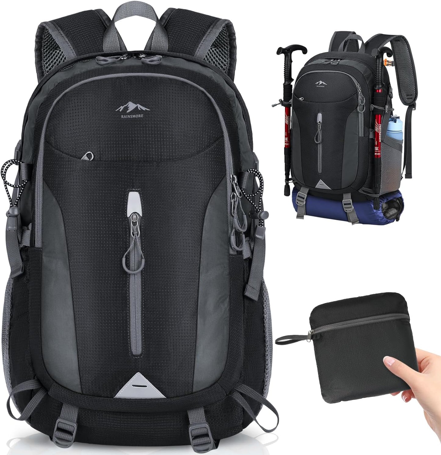 RAINSMORE 40L Waterproof Hiking Backpack