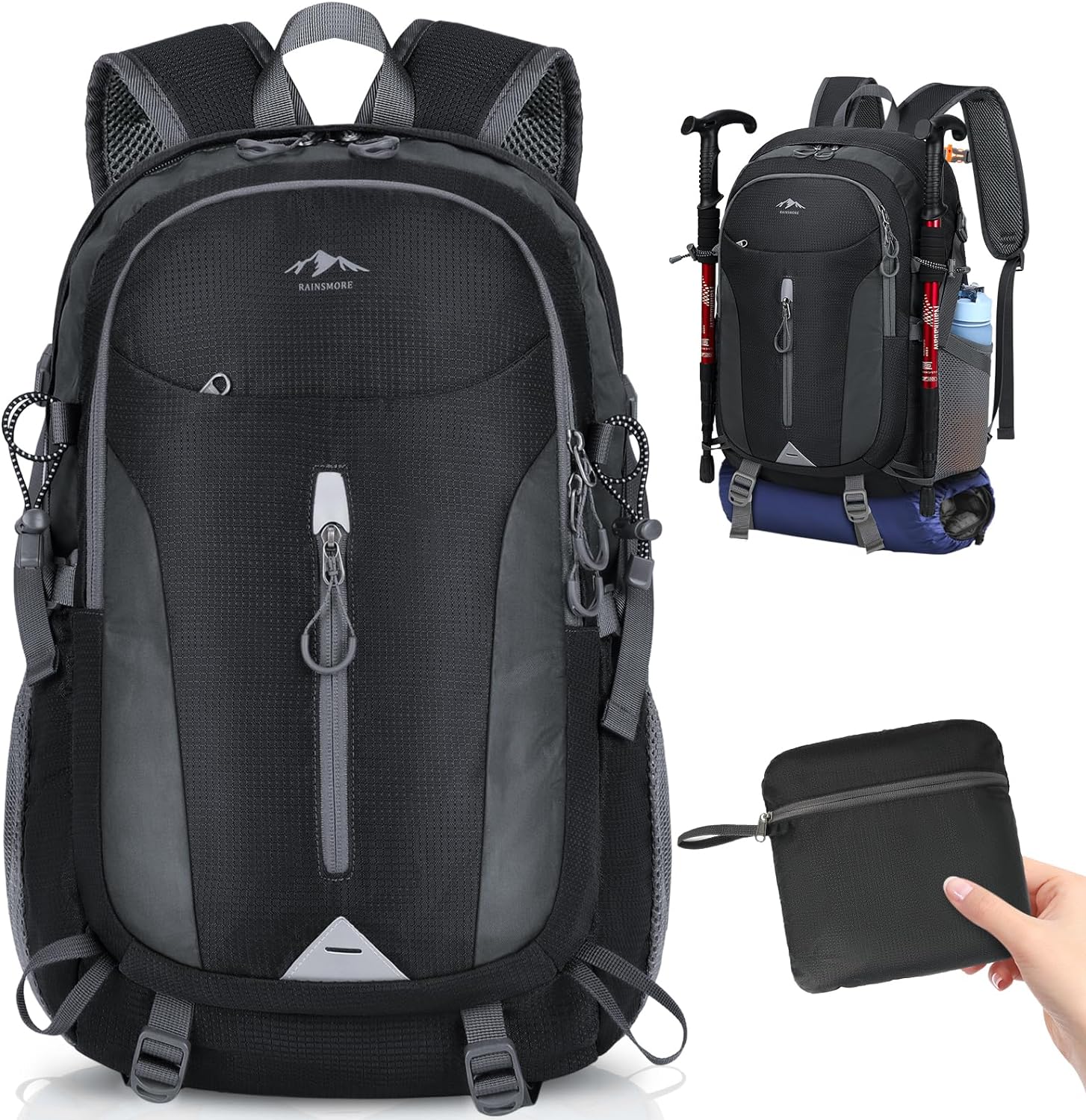 RAINSMORE 40L Waterproof Hiking Backpack