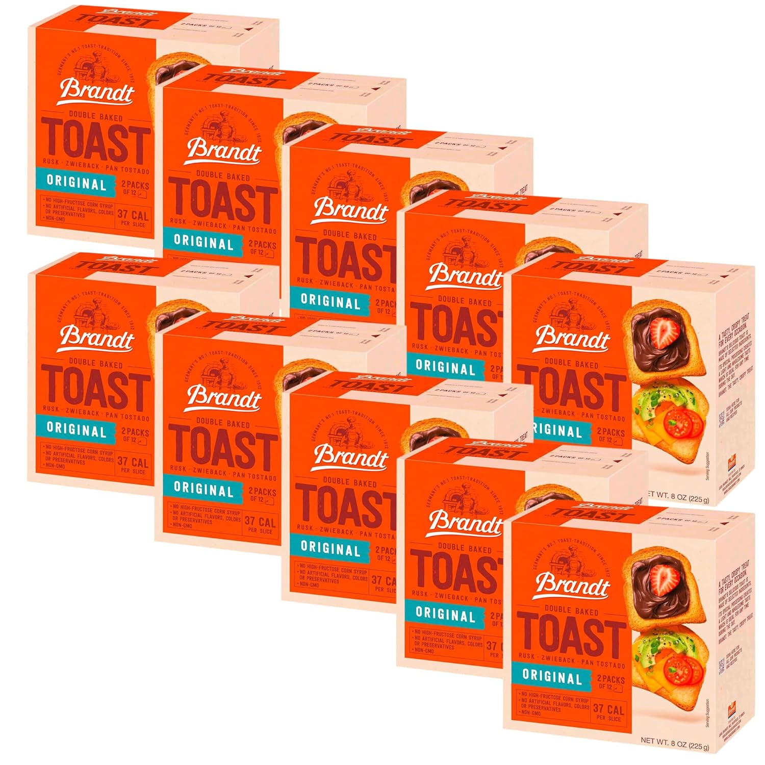 Brandt Zwieback Rusk - Sweetened Crispy Bread for Teething Kids