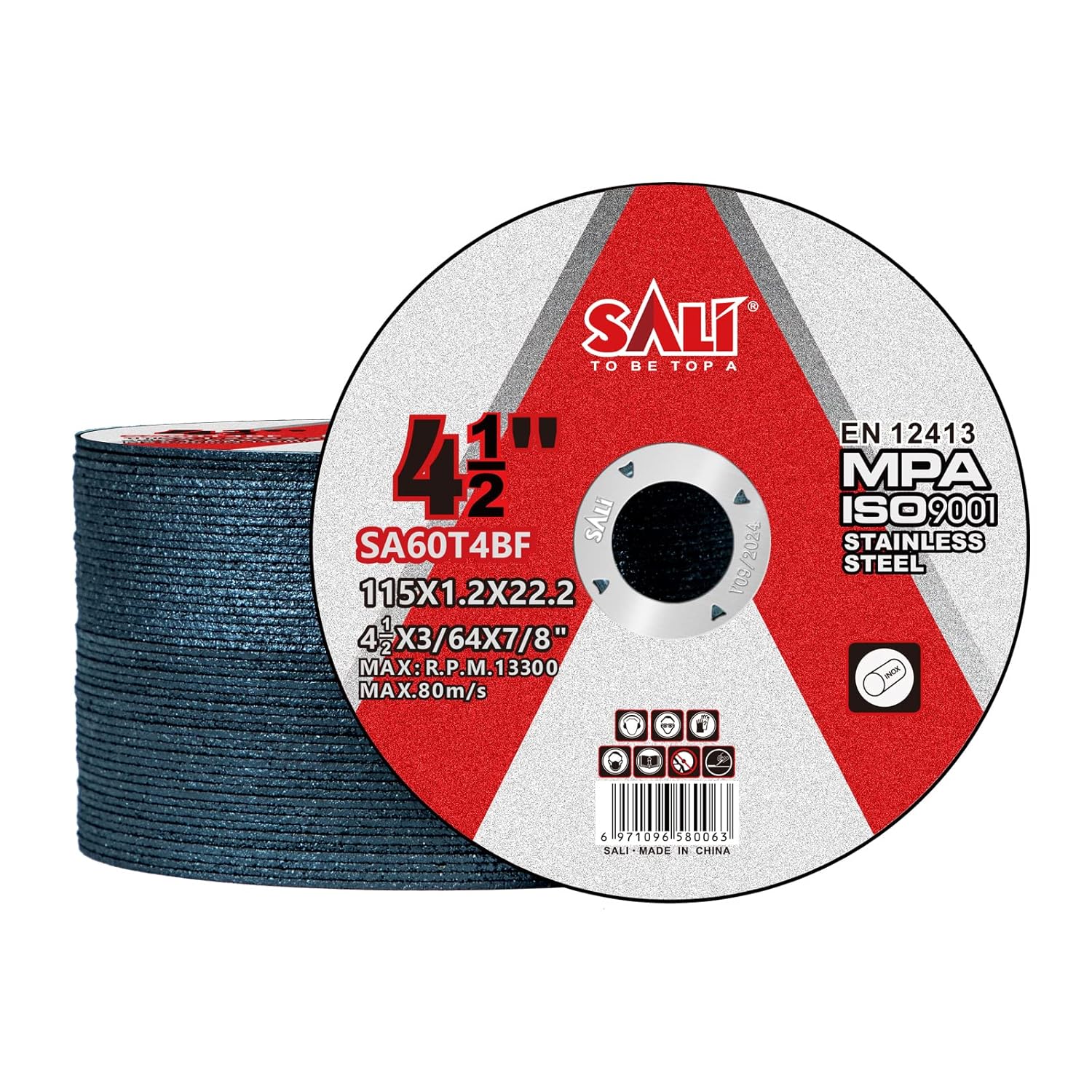 50-Pack 4.5in Stainless Steel Cutting Wheels - Aggressive Upgrade for Precise Cuts!