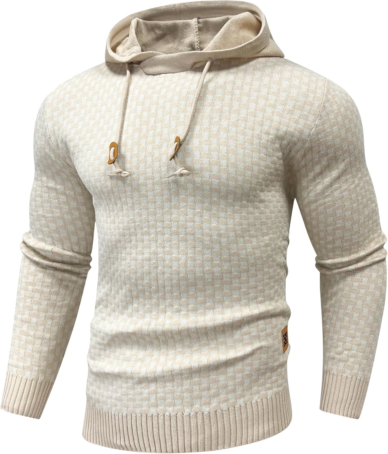 Zaitun Mens Hooded Sweatshirt: Trendy Slim Fit Pullover Hoodie