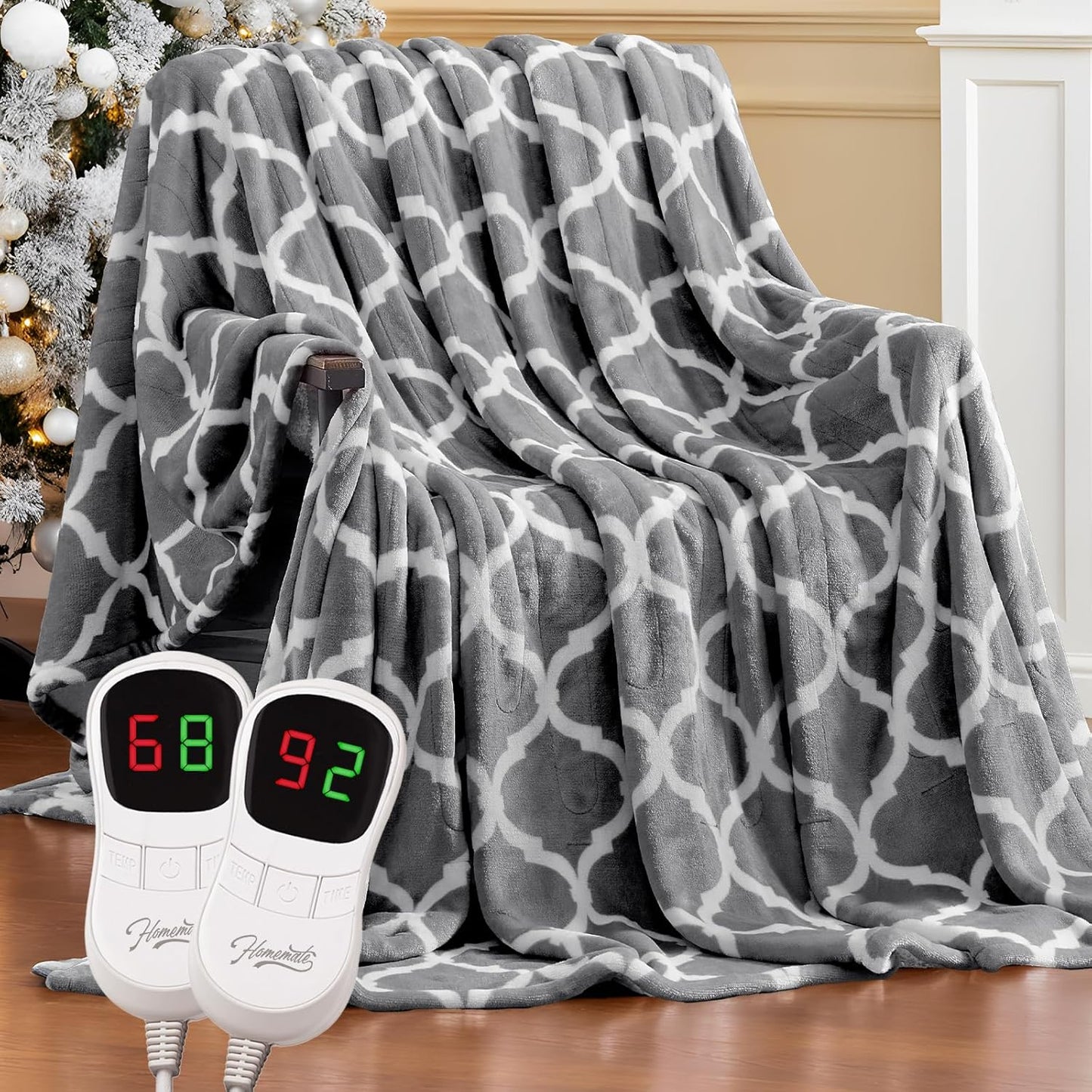 Homemate Heated Blanket Electric King Size for Cozy Comfort