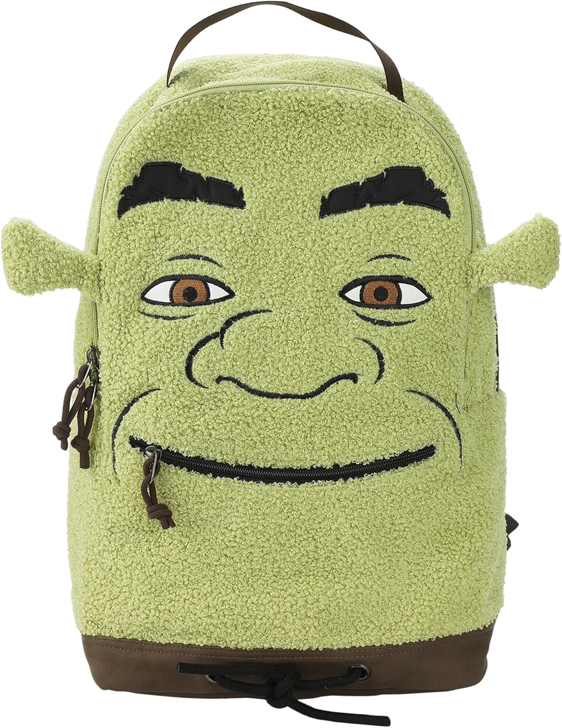 Shrek Character 17.5in Green Backpack with Fun Design Features