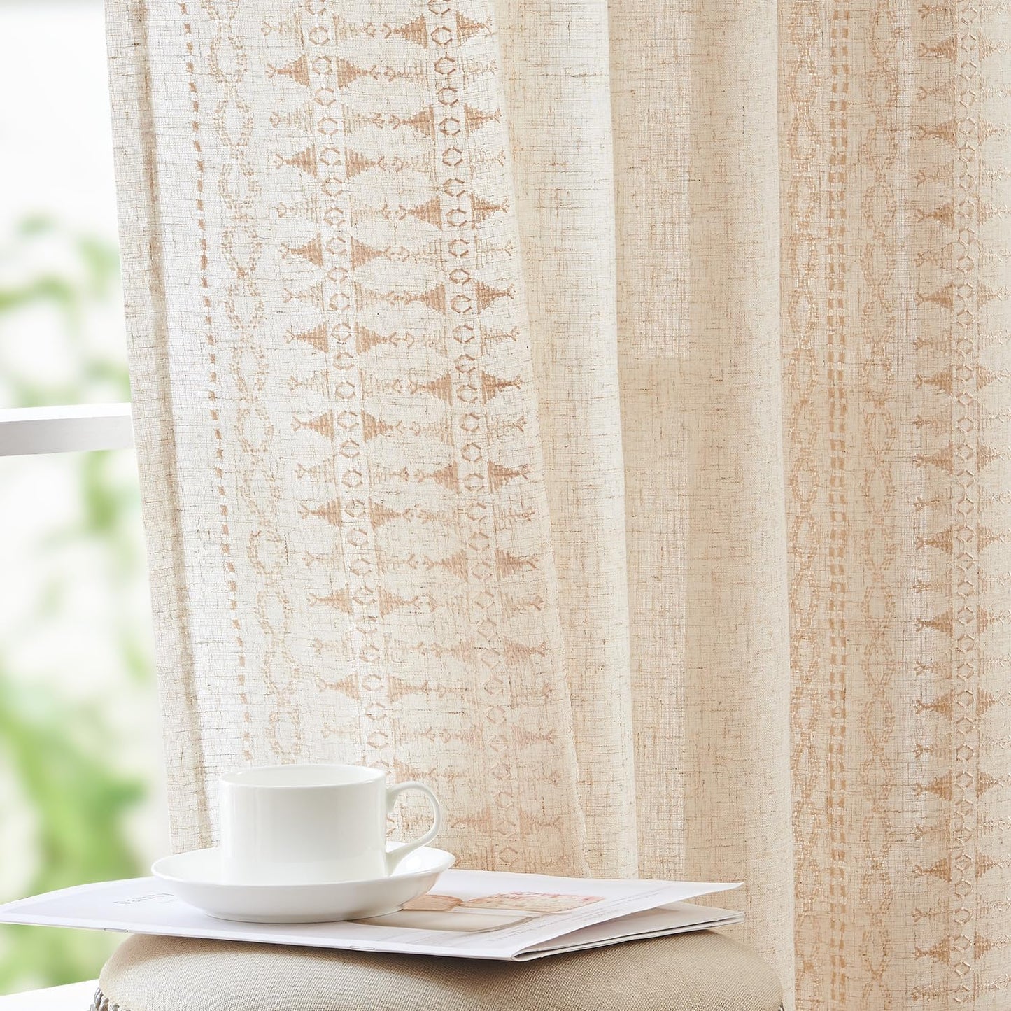 Boho Curtains for Bedroom and Living Room by jinchan - 63 Inch
