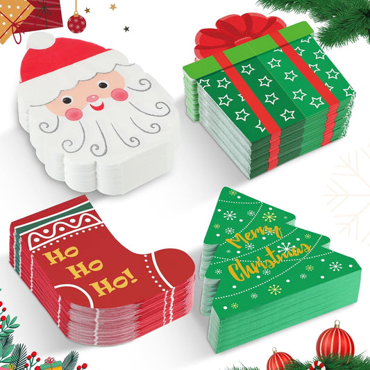 Festive Holiday Napkins Set - 200 Count
