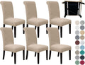 Stretch Parsons Chair Slipcover Set of 6 for Dining Room Use