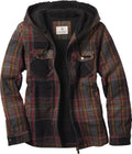 Women's Hooded Shacket Berber Lined Shirt Jacket - Cozy Fall Layer FIT