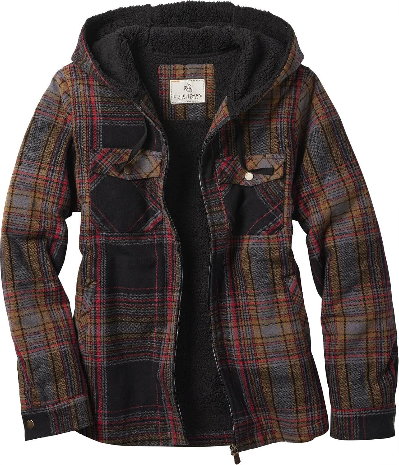 Legendary Whitetails Women's Hooded Shacket for Cozy Comfort