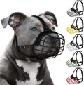 Pitbull Dog Muzzle Metal Mask Wire Basket - Durable Fit and Control