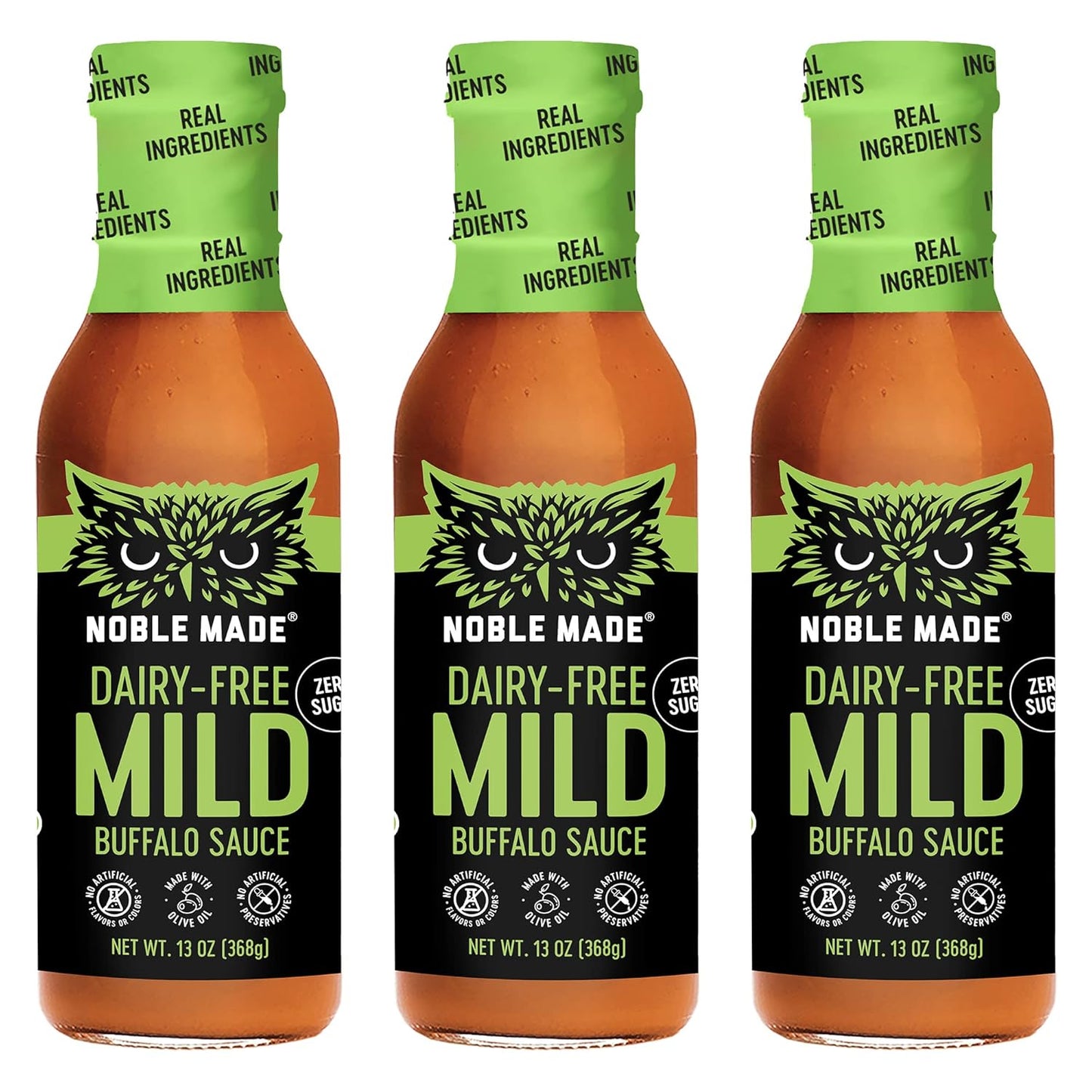 Noble Made Buffalo Sauce - Keto, Gluten Free, Vegan & Mild