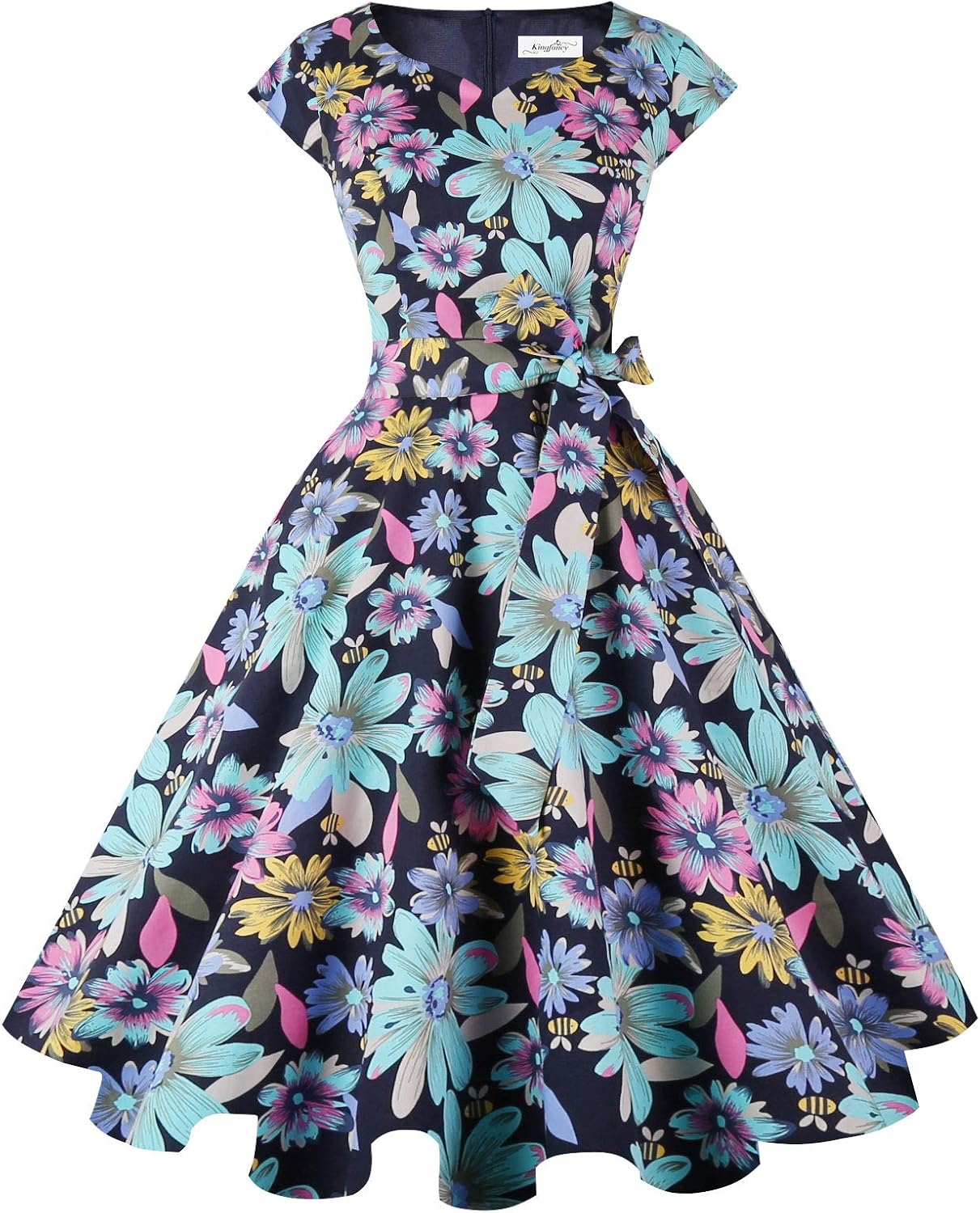 Vintage 1950s Dress for Women - Retro Cocktail Party Swing Style