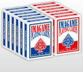 Plastic Playing Cards Poker Size Jumbo Index - Waterproof, 12 Deck Set