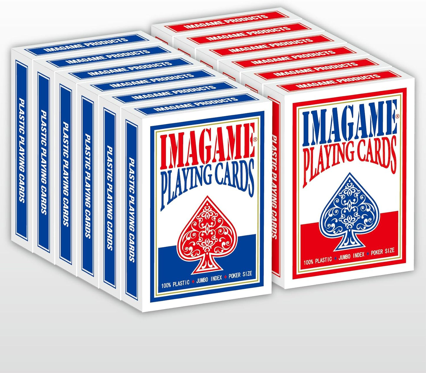 Plastic Playing Cards for Texas Holdem, Jumbo Index, Waterproof