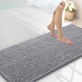 Smiry Luxury Chenille Bathroom Rug 59x24 - Soft, Absorbent Runner