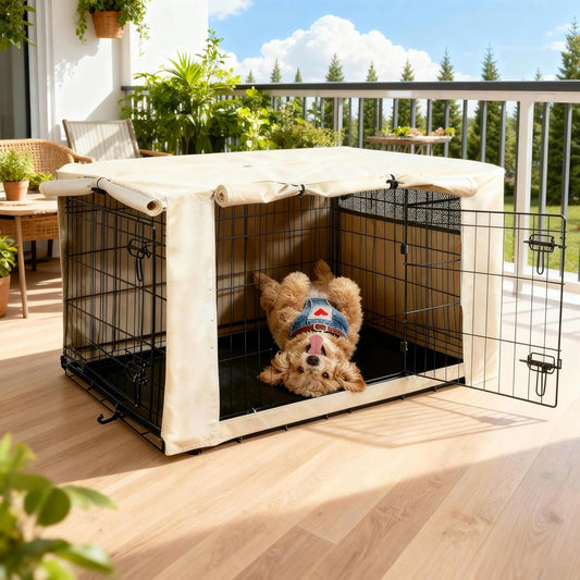 HiCaptain Dog Crate Cover 42in L x 28in W x 30in H for Pets