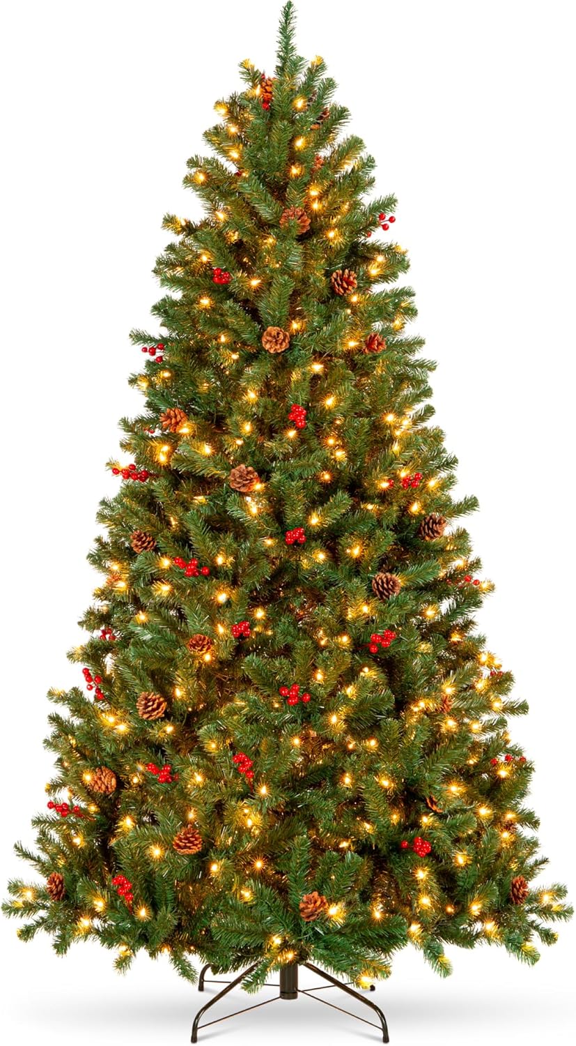 12ft Pre-Lit Pre-Decorated Spruce Artificial Christmas Tree