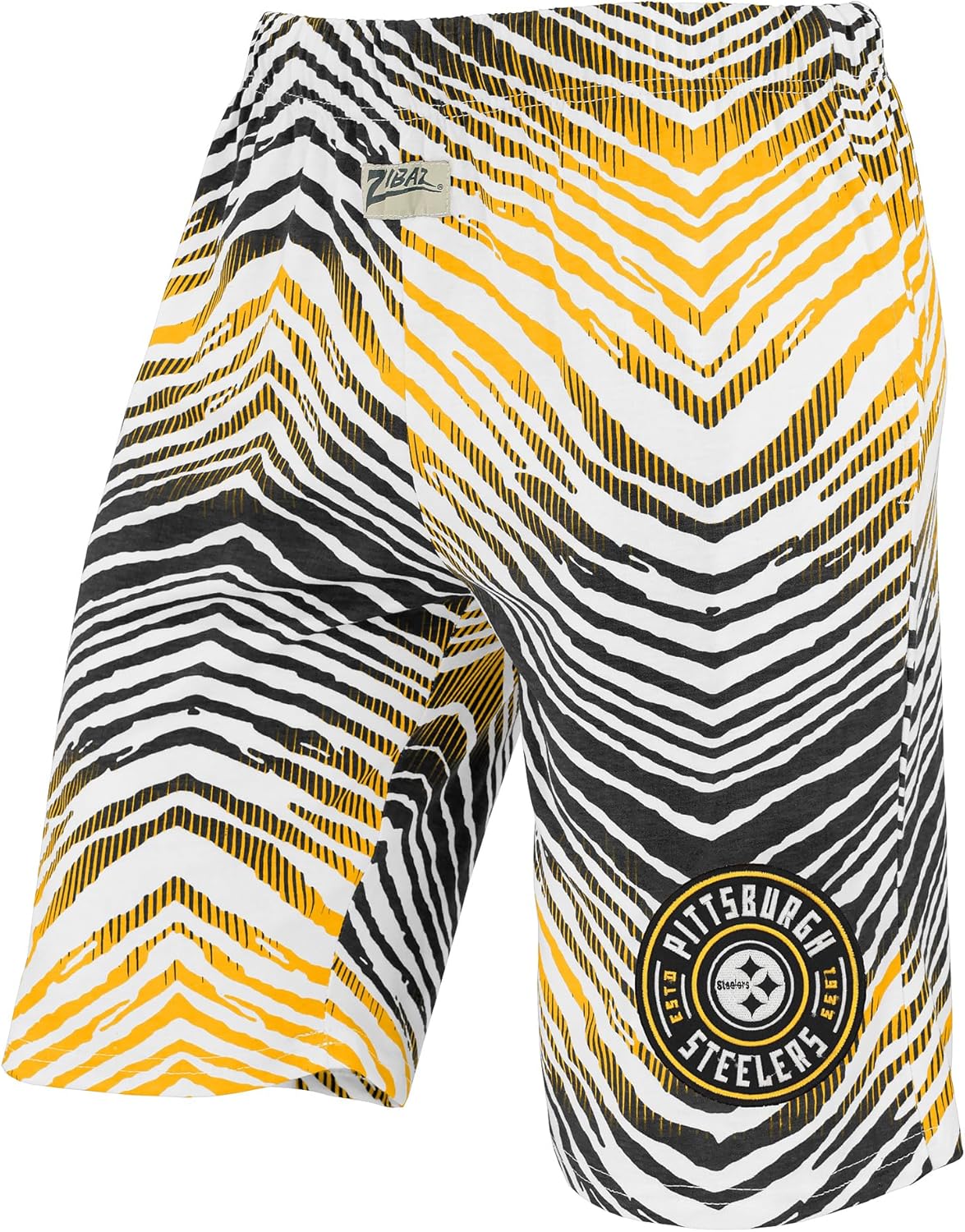 Zubaz NFL Adult Unisex Z88 Zebra Shorts for Casual Wear