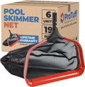 ProTuff 19ft Fine Pool Nets 6 Pack - Professional Skimmer Case