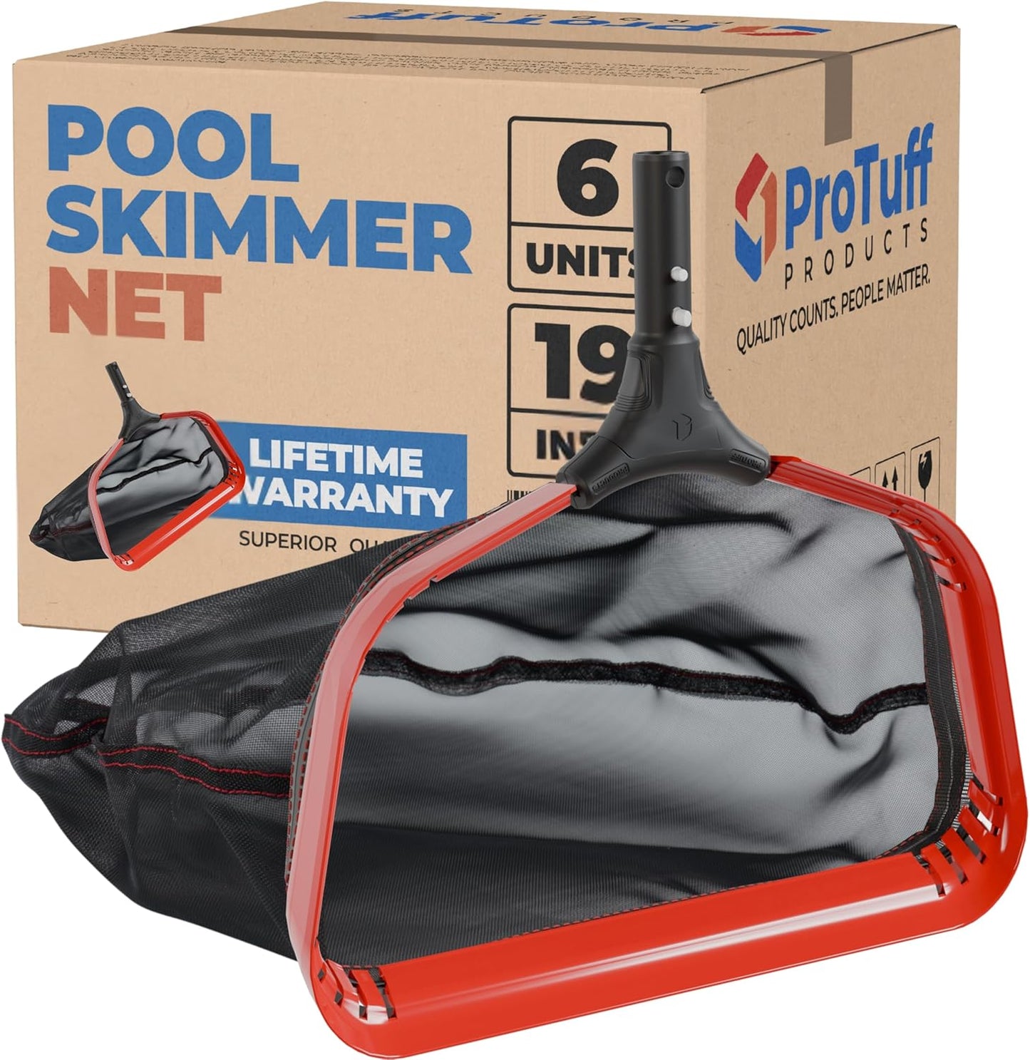 ProTuff 19in Fine Pool Nets - 6 Pack for Fast Leaf Removal