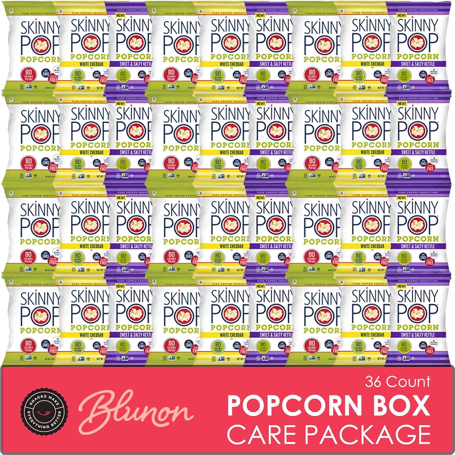 Skinny Pop Popcorn Variety Pack - Gluten Free Snack Bags