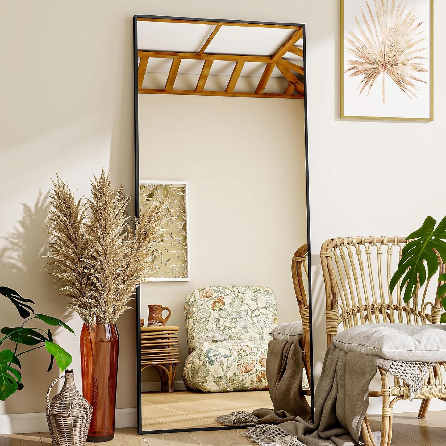 VooBang Mirror Full Length - 21in x 57in Floor Mirror with Stand