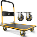 Push Cart Dolly for Easy Storage and 360 Degree Swivel Wheels