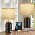 Bedside Lamps with USB C+A Charging Ports - Touch 3-Way Dimmable