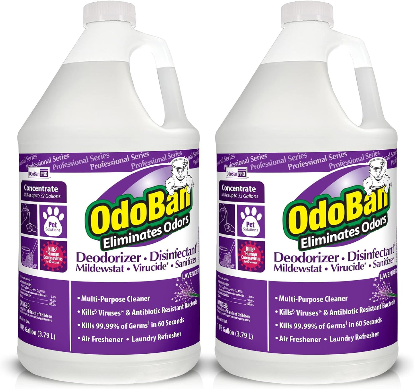 OdoBan Professional Disinfectant and Odor Eliminator 2-Pack