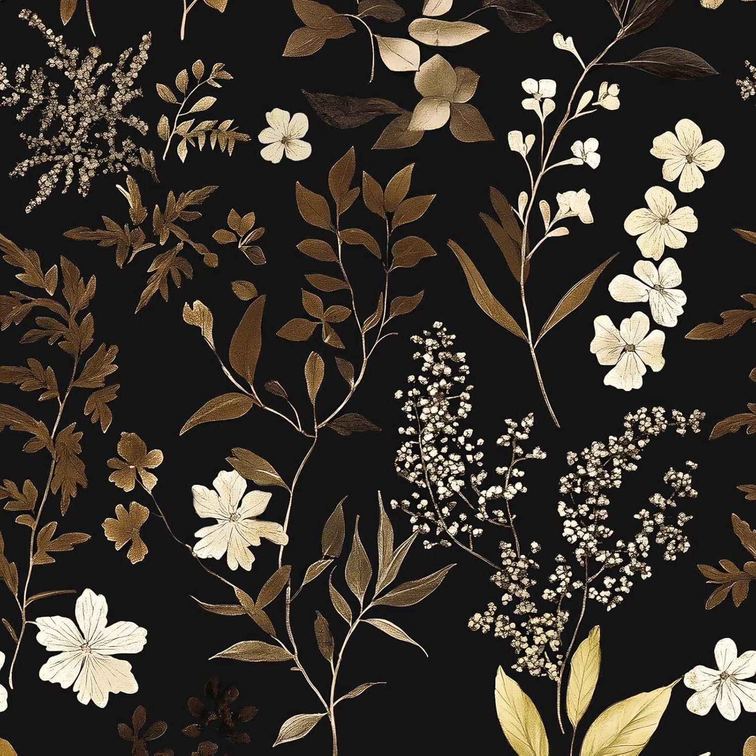 Vintage Leaf Wallpaper Peel and Stick for Elegant Home Decor