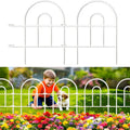 Decorative Garden Fence 35 Panels 18in x 50ft - No-Dig Rustproof