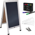 A Frame Chalkboard 24x48 Double-Sided Magnetic Sign - Rustic Display