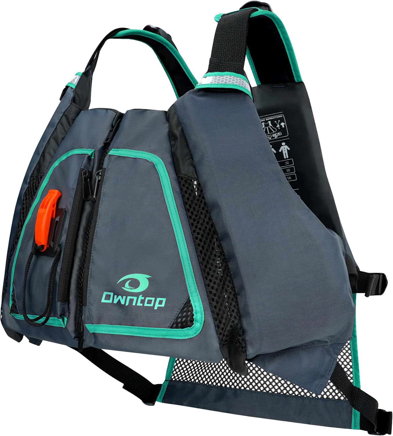Owntop Adult Swim Vest for Kayaking, Canoeing, and Boating