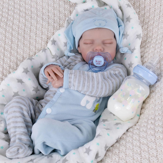 Lifelike Reborn Baby Dolls Boy - 17-Inch Soft Body Doll