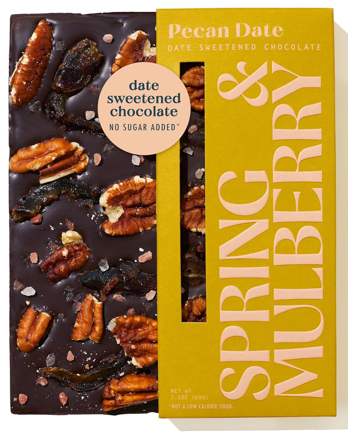 Pecan Date Dark Chocolate Bars - Healthy Indulgence 6 Pack