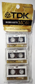 TDK 60-min Micro Cassette 3-pk - Crisp Audio Clarity