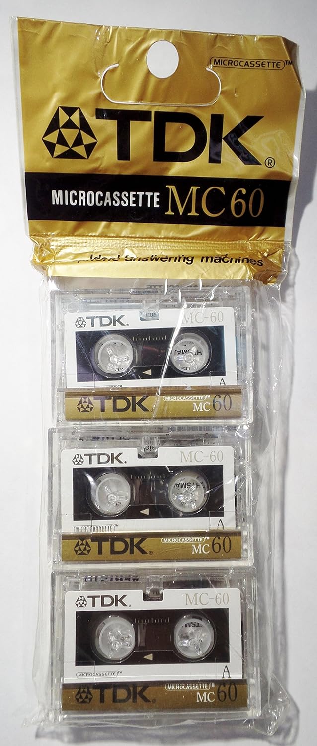 TDK 60-min Micro Cassette 3-pk - Crisp Audio Clarity