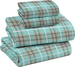 RUVANTI Flannel Sheets Full Size - Soft Cotton Bed Set