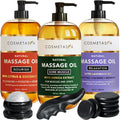 Relaxation Massage Oil Gift Set for Women & Men - Spa Kit
