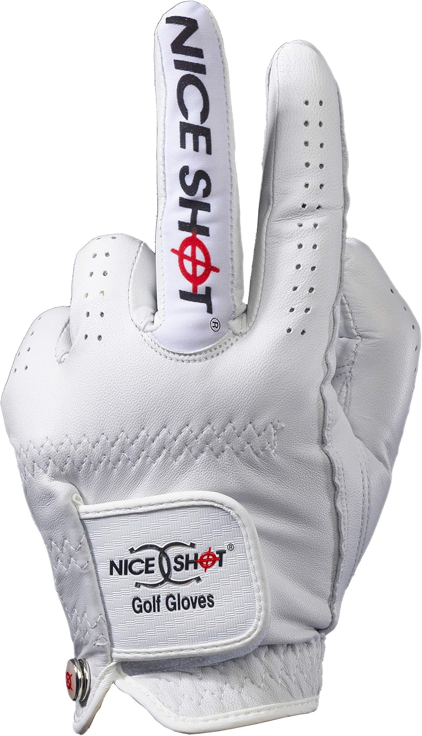 Premium White Cabretta Leather Golf Glove for Men