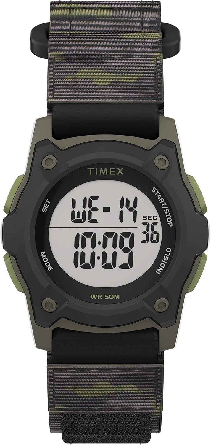 Timex Kids' Elastic Fabric Watch - Fun Colors for Learning to Tell Time