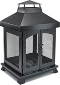 Endless Summer 45in Wood Burning Steel Outdoor Fireplace - Timeless