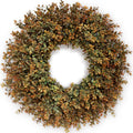 26in Large Fall Wreath for Front Door - Full Artificial Boxwood Autumn