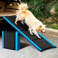 Folding Dog Ramp for Car - 71 in x 17 in Plush Nonslip Ramp