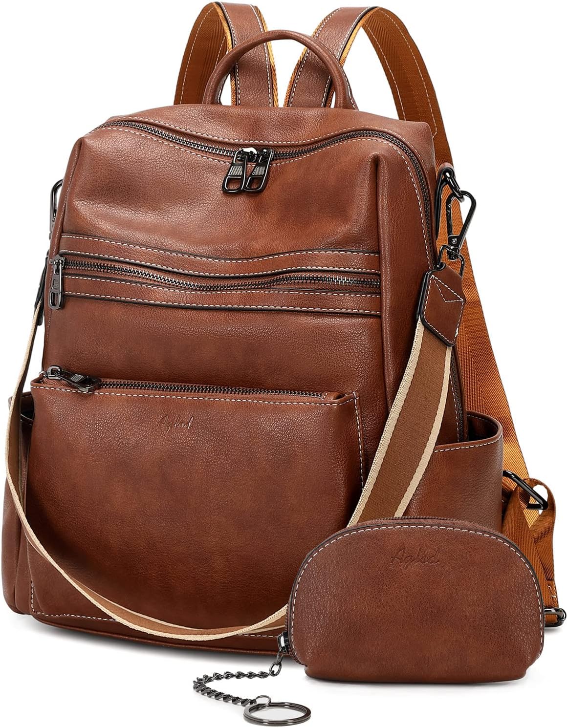 Stylish Leather Backpack Purse for Women - Versatile Fashion Bag