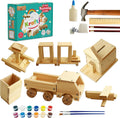 Kraftic Woodworking Building Kit for Kids and Adults - 6 Project DIY